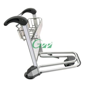 Airport Luggage Trolley Factory - Aluminum Alloy 3 Wheel Hand Braked