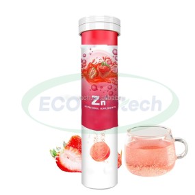 Ausreson Zinc Strawberry Flavor Effervescent Tablets OEM Multiple Vitamins Calcium Zinc Effervescent Tablet