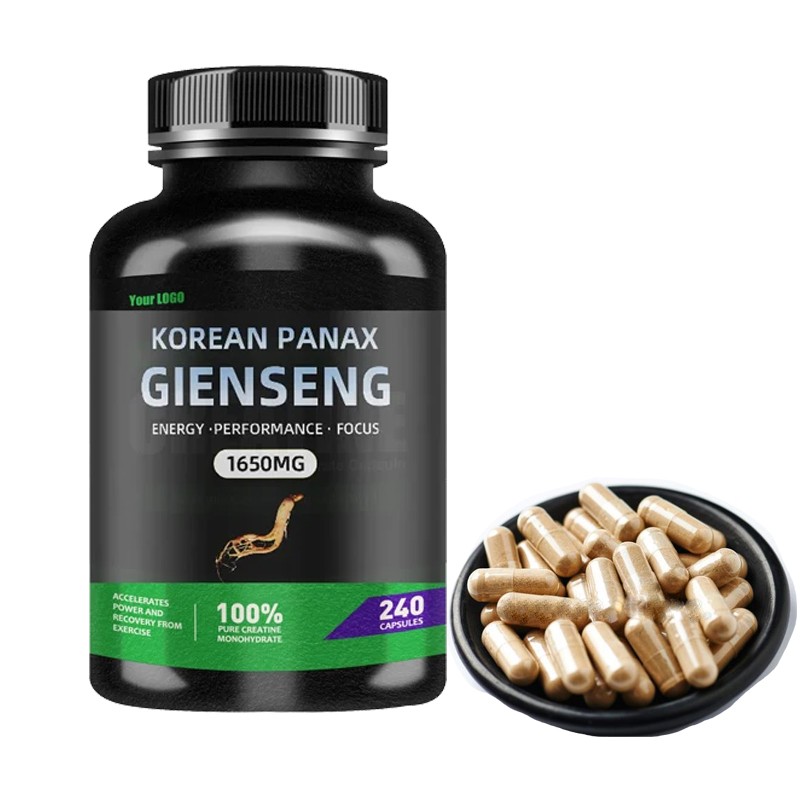 Ausreson Red Ginseng Extract Supplements Korean Red Panax Ginseng Root 500mg Panax Ginseng Capsule