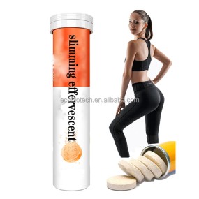 Ausreson Slimming Effervescent OEM Apple Vinegar Improve Digestive System Slimming Effervescent Tablets