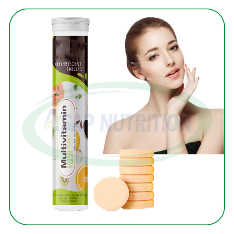Ausreson Vitamin C Effervescent 1000Mg Vitamin D B6 Tablet Vitamin C D3 Multivitamin Effervescent Tablets