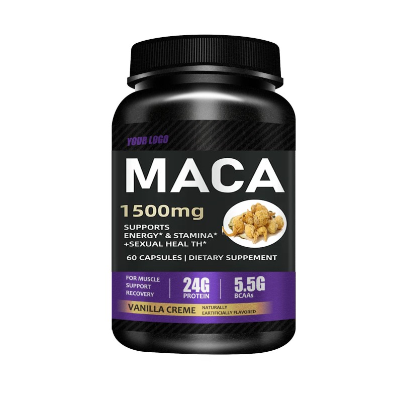 Ausreson Maca Capsule OEM Men Energy Tablets Energy Enhancing Herbal Pill Dietary Supplement Maca Capsule