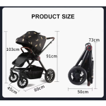 Four Wheel Stroller Supplier - High View Lightweight Baby Stroller Four