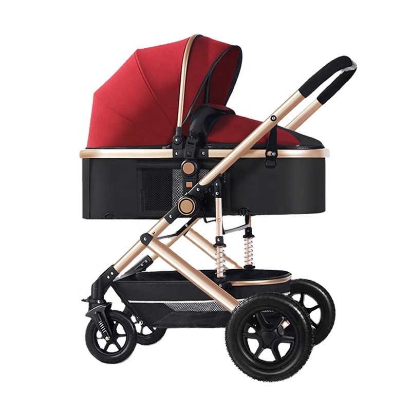 Leather Pram Factory - Hot Sell New Leather Baby Carriage Model