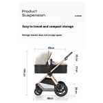 Custom Stroller Supplier - High View Custom Baby Stroller Aluminum