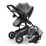 Luxury Stroller Factory - Luxury 3-in-1 Baby Stroller Stainless