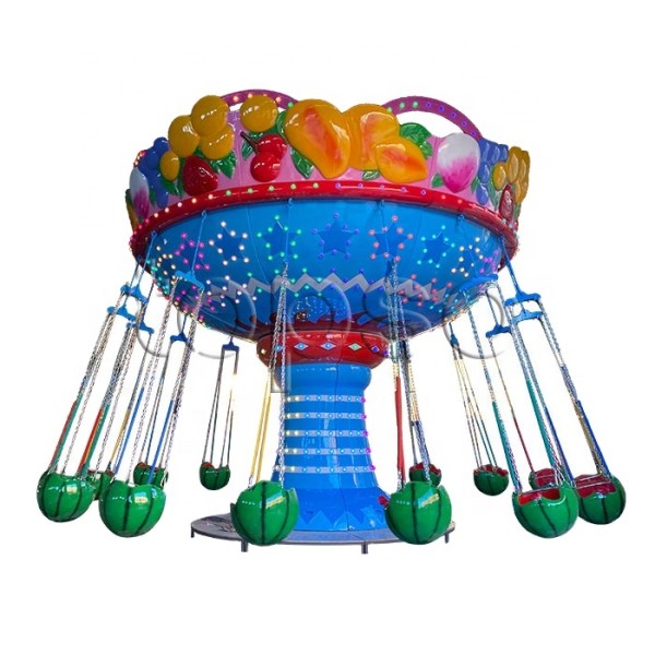 Swing Carousel Factory - Carnival Attraction 16 Seats Flying Chair