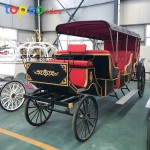 Sightseeing Carriage Supplier - 3 Row Sightseeing Horse Drawn Carriage