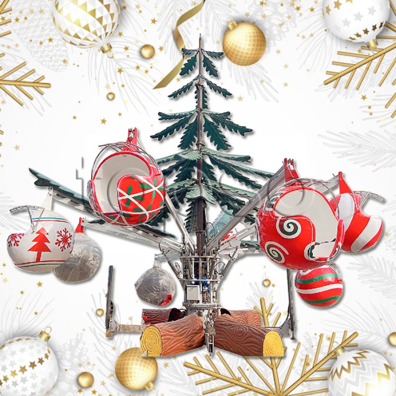 Theme Park Factory - Christmas Tree Themed Outdoor Ride Amusement