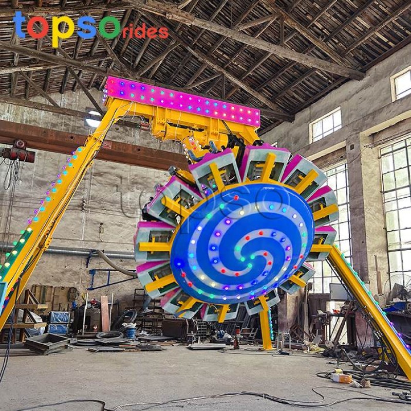 Rotating Hammer Manufacturer - Carnival Attraction 12 Seat Rotating