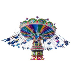 Park Attraction Factory - Outdoor Flying Carousel Rides 36 Seat