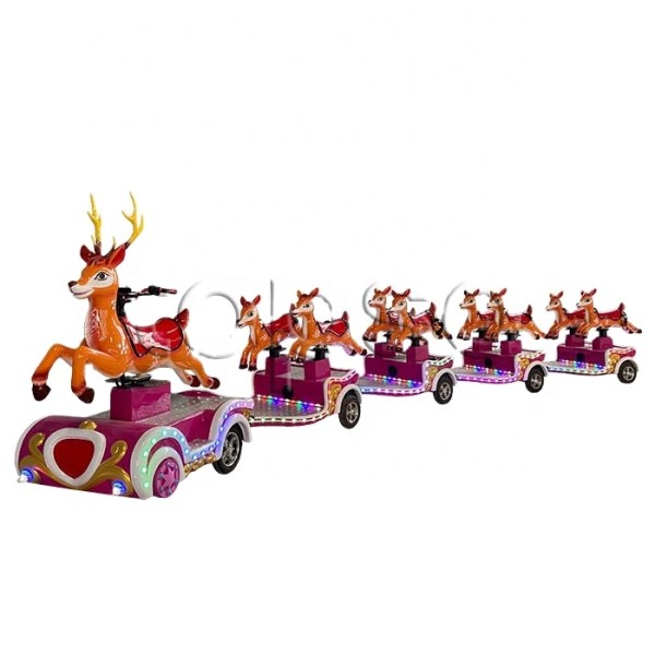Battery Train Supplier - Kids Attraction Electric Trackless Deer