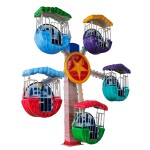 Frog Jumping Tower Manufacturer - 6 Seated Children Amusement Ride