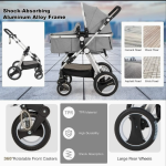 Baby Stroller Factory - Foldable Jogger with EVA Wheels