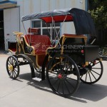 Sightseeing Carriage Factory - Black Red Wedding Tourism Carriage
