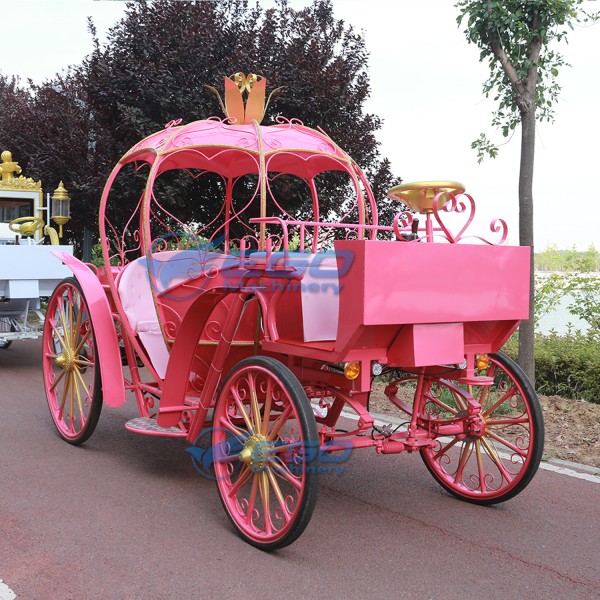 Pumpkin Carriage Manufacturer - Pink Wedding Electric Carriage