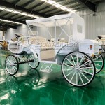 Sightseeing Carriage Factory - Elegant White Four Wheels Wholesale