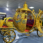 Pumpkin Carriage Factory - Custom Luxury Gold Sculpture Electric Carriage