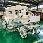 Sightseeing Carriage Factory - Elegant White Four Wheels Wholesale