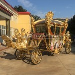 Royal Horse Carriage Factory - Custom Luxury Gold Electric Carriage