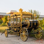 Royal Horse Carriage Factory - Luxury Black Gold Princess Carriage