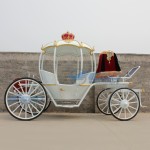 Pumpkin Carriage Factory - White Wedding Horse Drawn Carriage