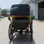 Sightseeing Carriage Factory - Black Red Wedding Tourism Carriage