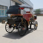 Sightseeing Carriage Factory - Black Red Wedding Tourism Carriage