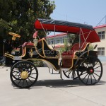 Sightseeing Carriage Factory - Black Red Wedding Tourism Carriage