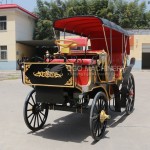 Sightseeing Carriage Factory - Black Red Wedding Tourism Carriage