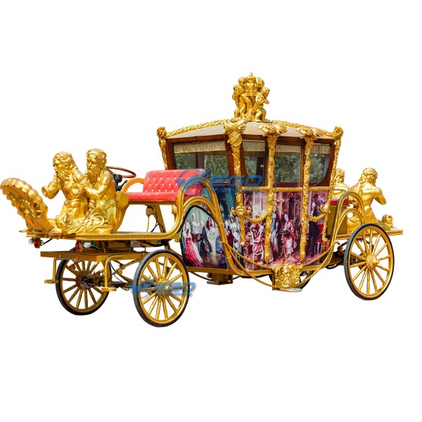 Royal Horse Carriage Factory - Custom Luxury Gold Electric Carriage