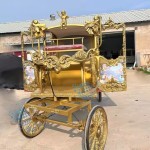 Sculpture Carriage Manufacturer - Steel Sightseeing Horse Cart Style