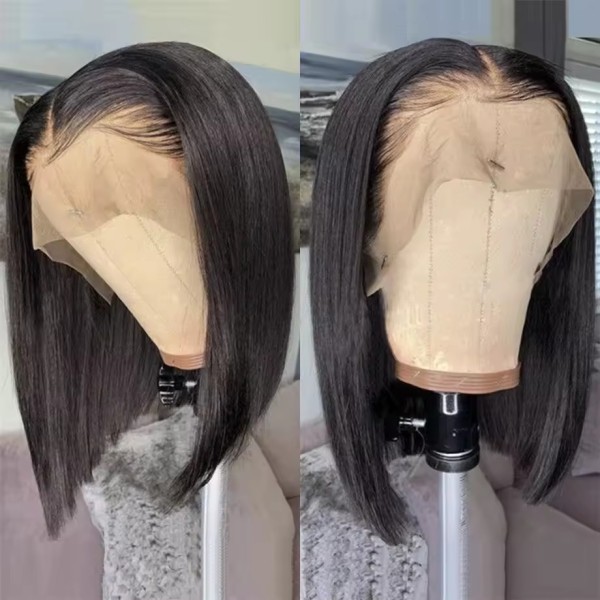 Bob Wig Factory - Short Peruvian Virgin Human Hair Lace Frontal