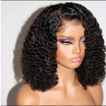 Bob Wig Manufacturer - Brazilian Jerry Kinky Curly Lace Frontal