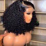 Lace Front Wig Manufacturer - Brazilian Virgin Water Wave Bob