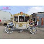 Gold Carriage Factory - Electric Horseless Wedding Princess Wagon