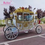 Gold Carriage Factory - Electric Horseless Wedding Princess Wagon