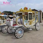 Gold Carriage Factory - Electric Horseless Wedding Princess Wagon