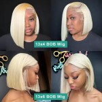 Bob Wig Factory - Pre-Plucked Side Part Short Brazilian Virgin