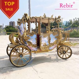 Sculpture Carriage Manufacturer - Steel Sightseeing Horse Cart Style