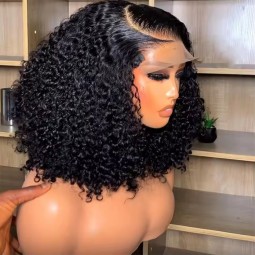 Bob Wig Factory - Indian Raw Virgin Deep Curly Lace Front