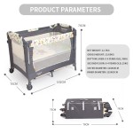 Baby Bed Manufacturer - Steel Frame 2 in 1 Playpen