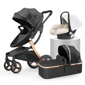Baby Stroller Manufacturer - EN1888 Luxury 3 in 1 PU