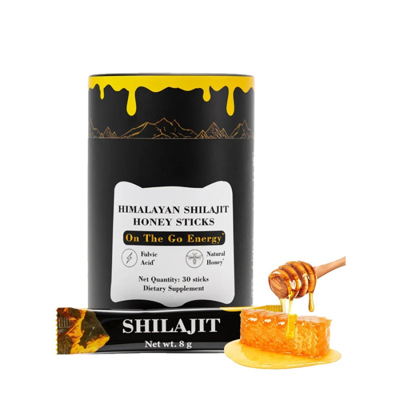 AOGUBIO Pure Himalayan Shilajit Honey Stick Shilajit Supplement 85+ Trace Minerals & Fulvic Acid Energy Shilajit Honey Stick