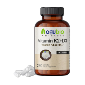 Aogubio Supply High Quality 99% Vitamin D3 and K2 MK7 Capsules Wholesale Vitamin D3 and K2 MK7 Capsules