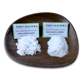 Aogubio Cosmetic Grade Alpha Arbutin 100% Pure Bearberry Extract Alpha Arbutin Powder 99% Alpha-arbutin Powder