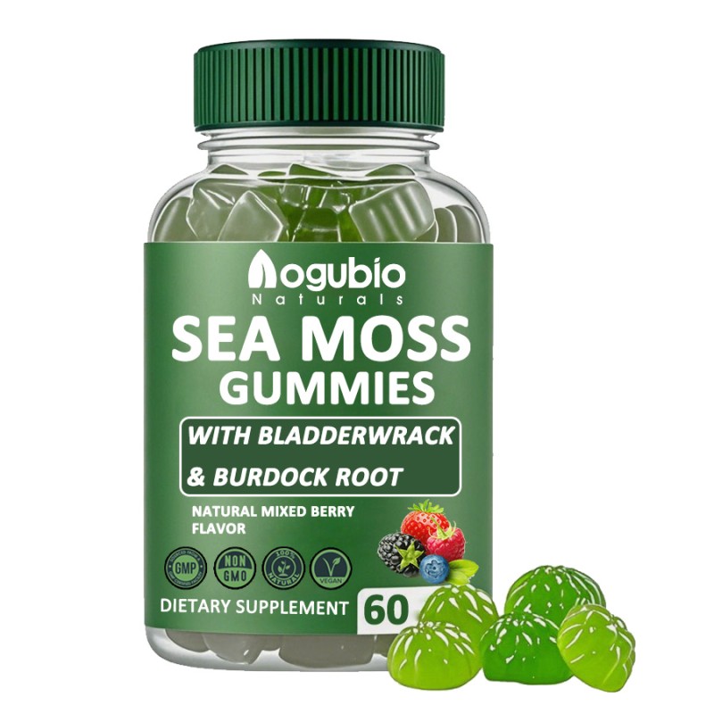 Factory Supply Sea Moss Gummies Hot Selling OEM Private Label Organic Shilajit Sea Moss Gummies