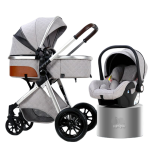 Baby Stroller Manufacturer - EN1888 3 in 1 Foldable Black