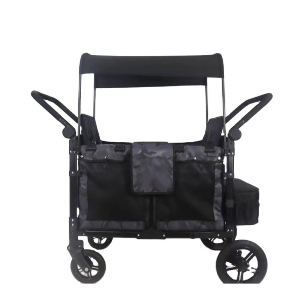 Double Stroller Manufacturer - Push Pull Twin Adjustable Handle