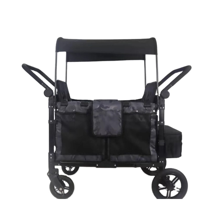 Double Stroller Manufacturer - Push Pull Twin Adjustable Handle